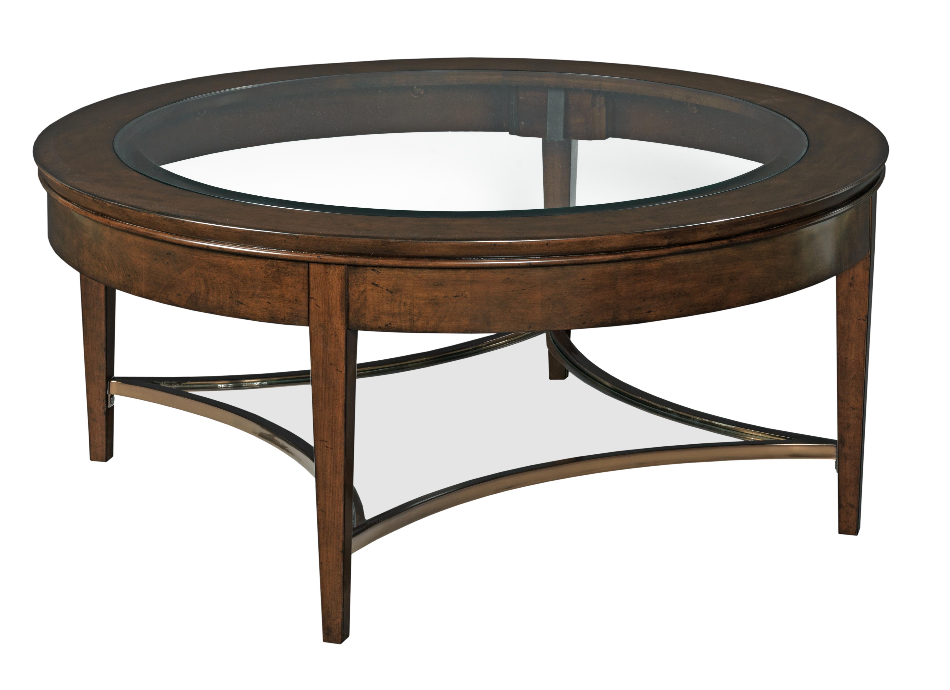 Kincaid Furniture Elise Transitional Aura Cocktail Table with Glass Top